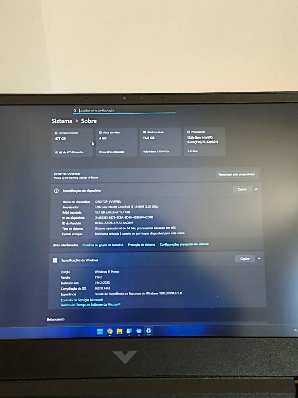 Notebook Victus Gaming 15 - Foto 4