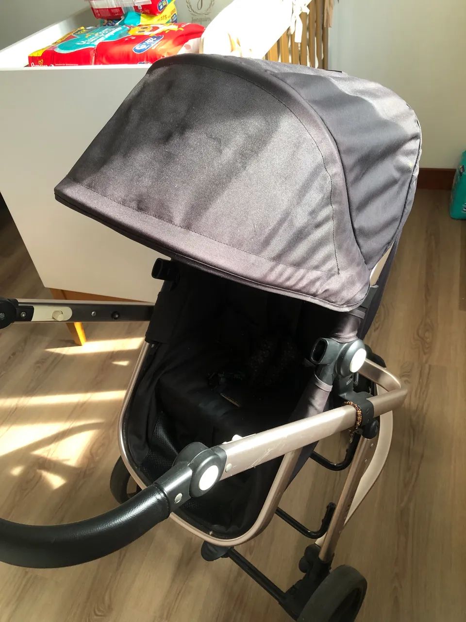 Bebê conforto com base e carrinho de bebê. - Foto 5