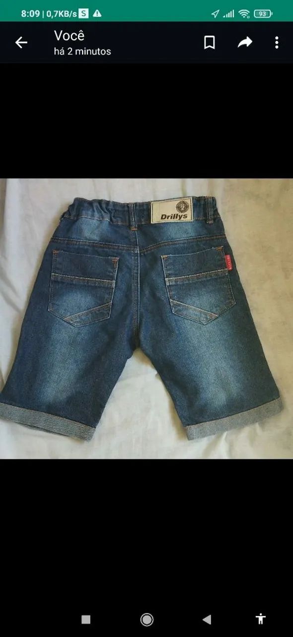 Calça e bermuda jeans 
