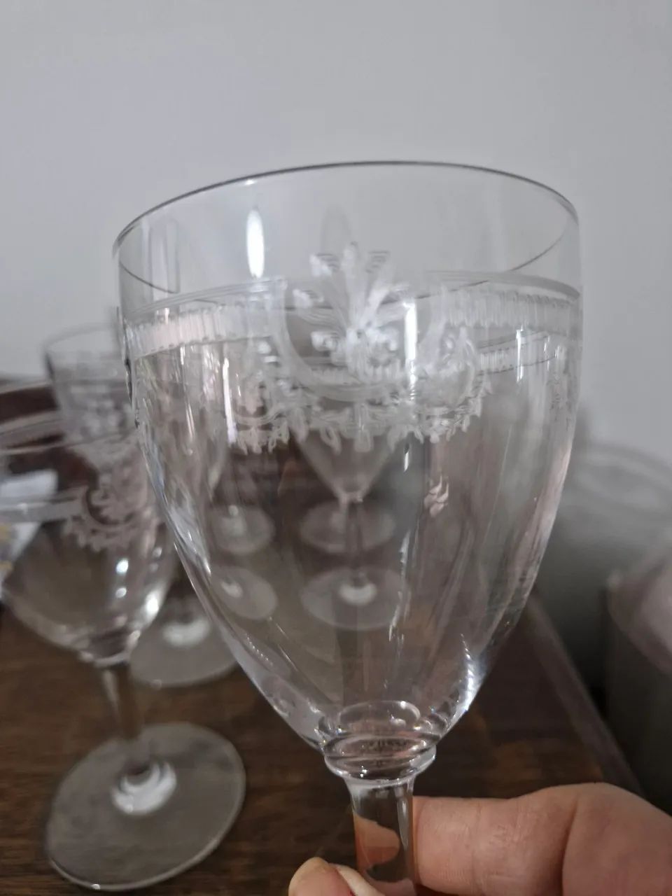 Conjunto de copos de cristal para vinho  - Foto 5