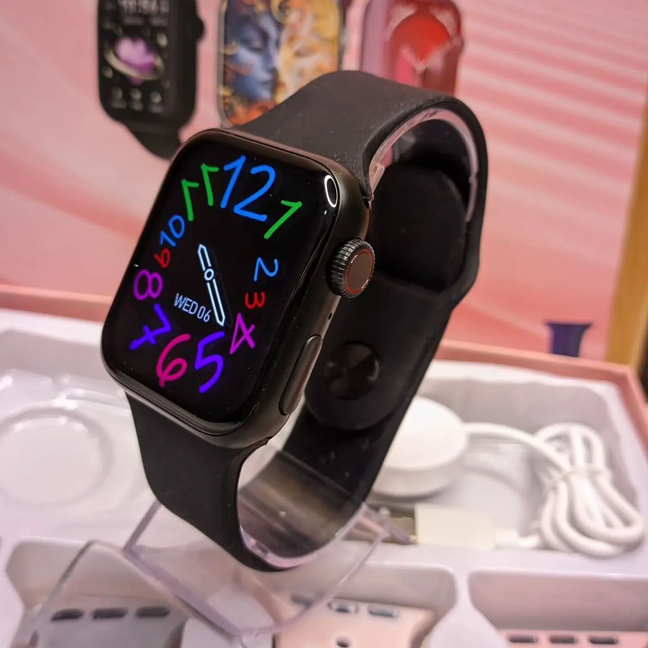 Smartwatch Relógio Mini 10, Com 8 Pulseiras Atacado e Varejo  - Foto 4