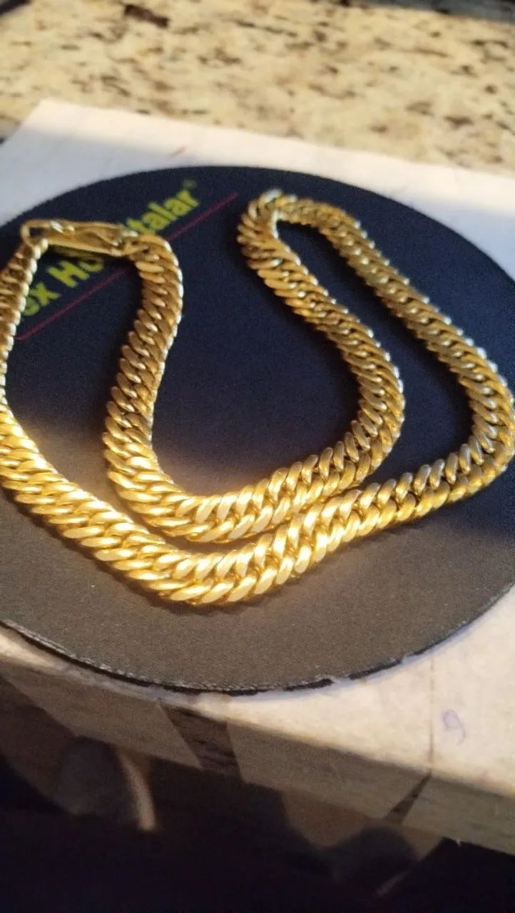 Corrente banhada a ouro 18k - Foto 2
