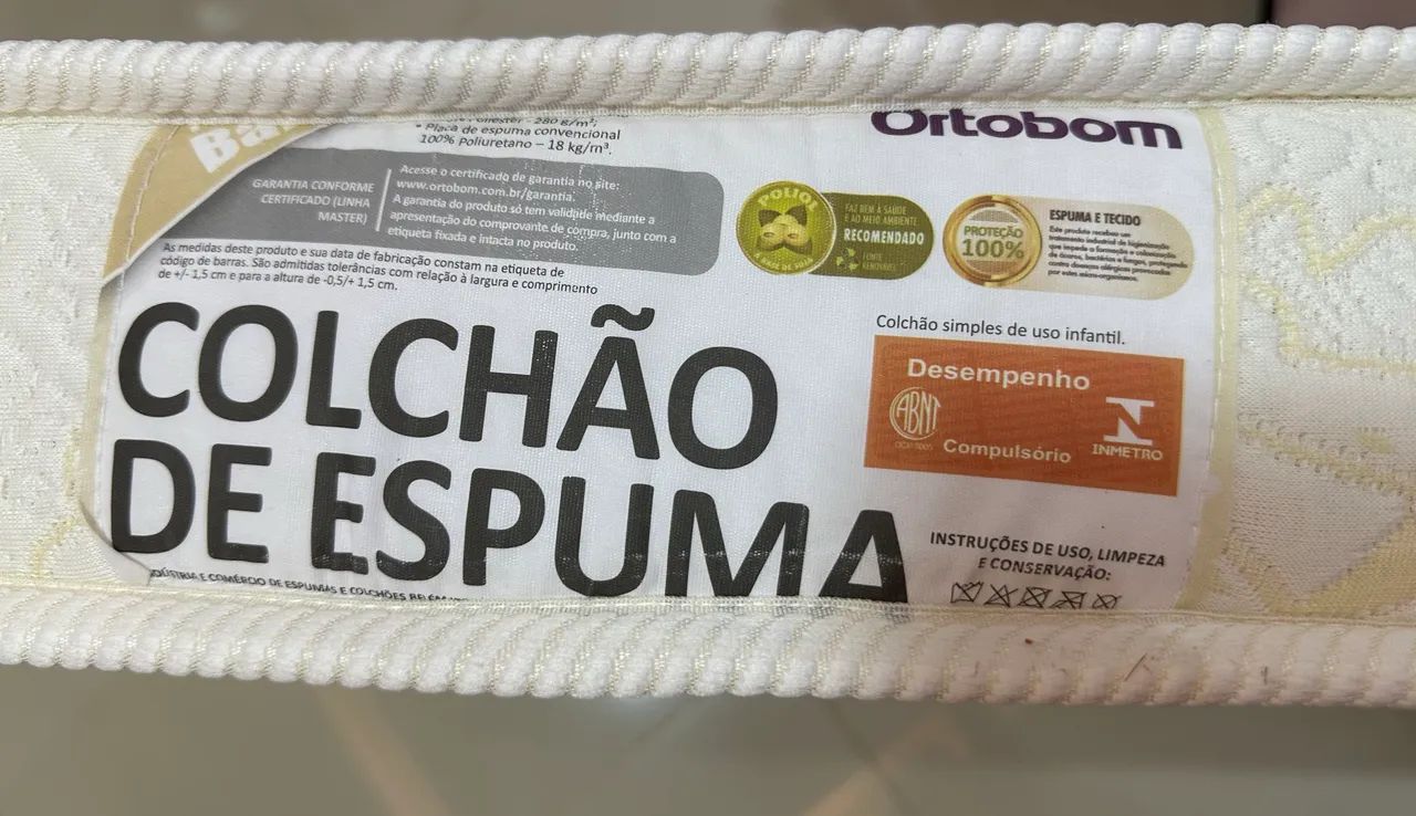Vendo colchão Ortobom de berço bebê  - Foto 4