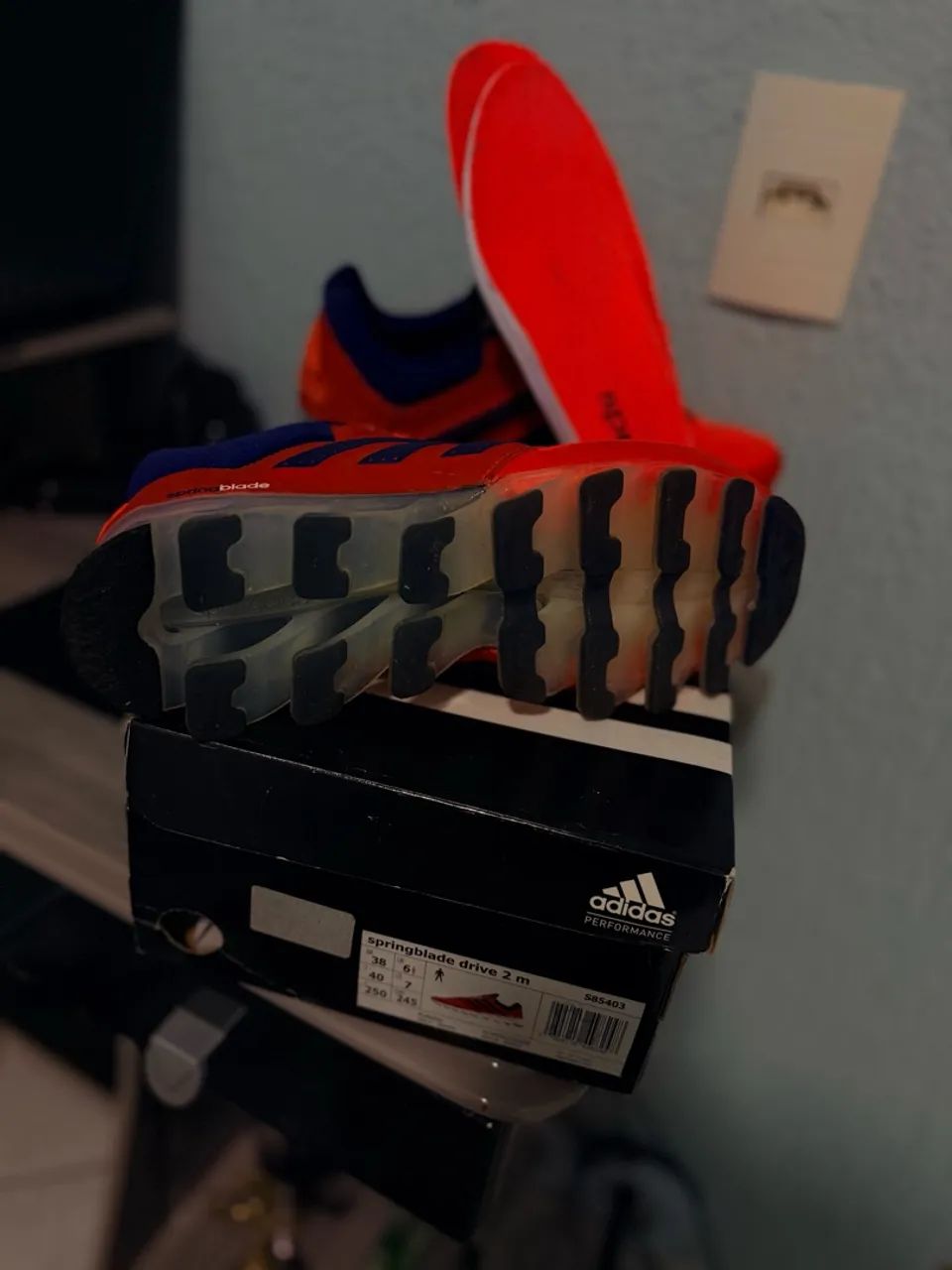 Adidas springblade laranja n38  - Foto 4