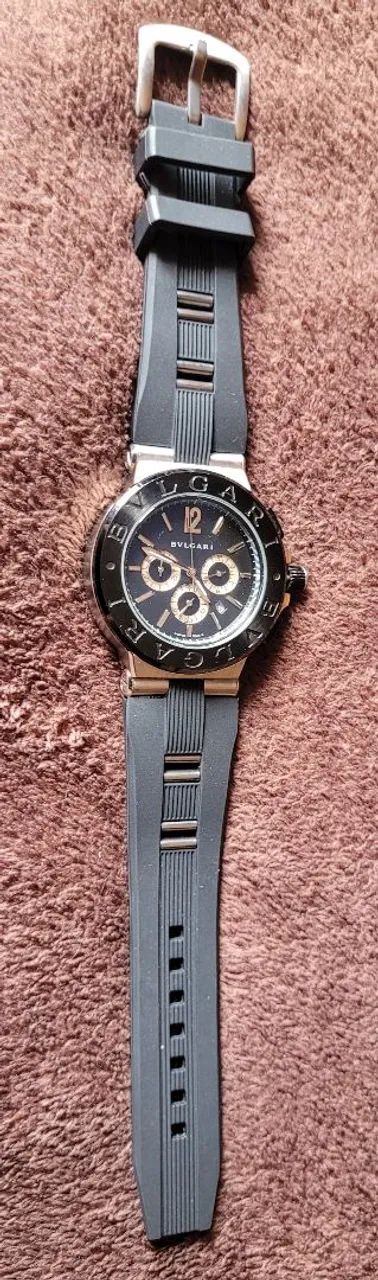 RELÓGIO BVLGARI TODO FUNCIONAL! CRONÓGRAFOS FUNCIONAM! - Foto 2