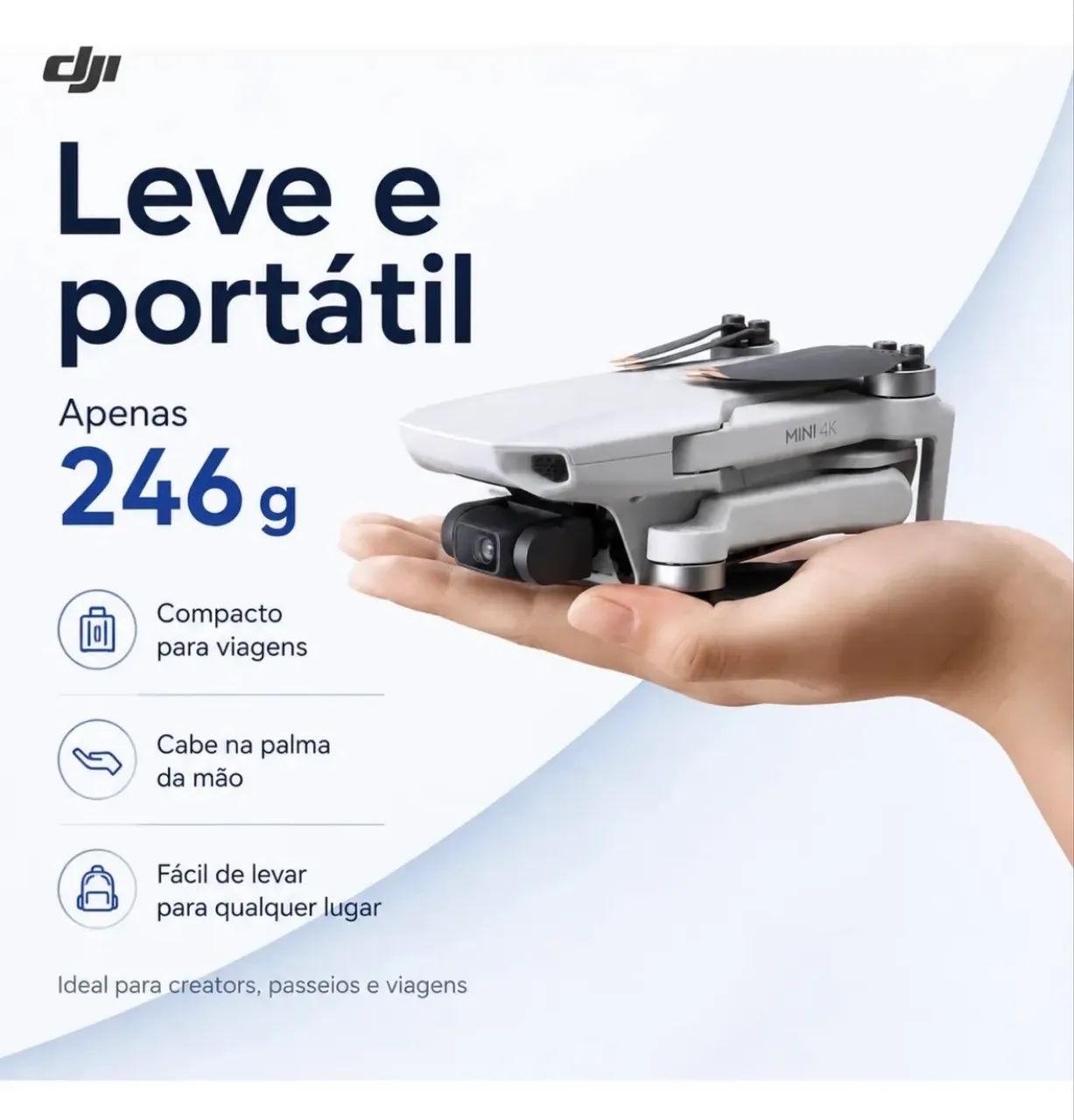 Drone DJI Mini 3 Fly More - Combo c/ 3 Baterias, carregador, e Bolsa  - Foto 4