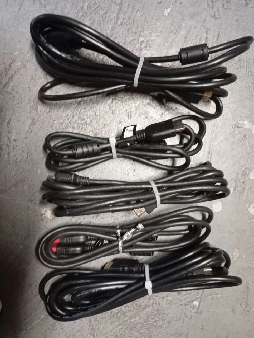 Kit com 5 Cabos HDMI - Ótimo Estado! - Foto 3