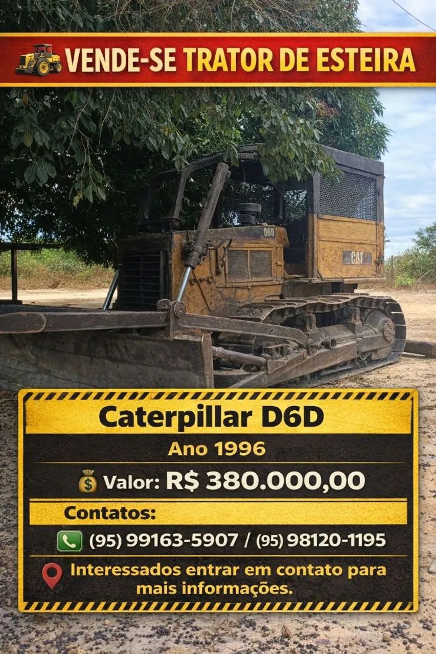 Vendo trator de esteira D6D 
