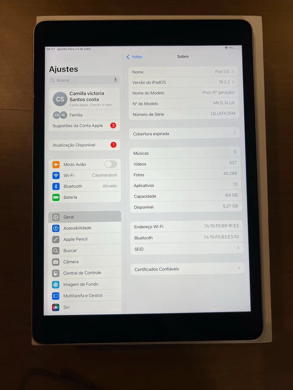 iPad 9ª geração 64gb em perfeito estado - Foto 4