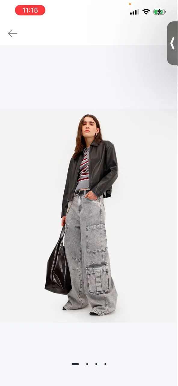 Calça jeans cargo skater  - Foto 3