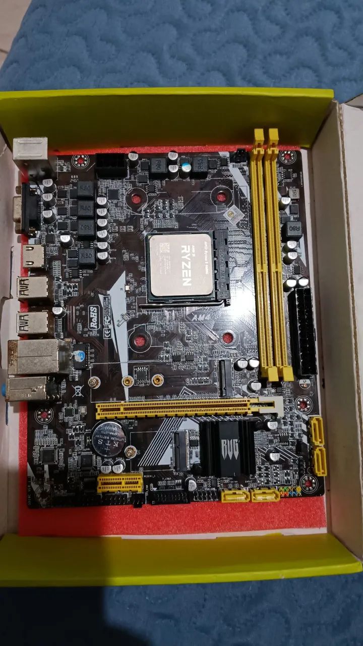 Kit Ryzen 3 2200g com 4GB ram ddr4  - Foto 2