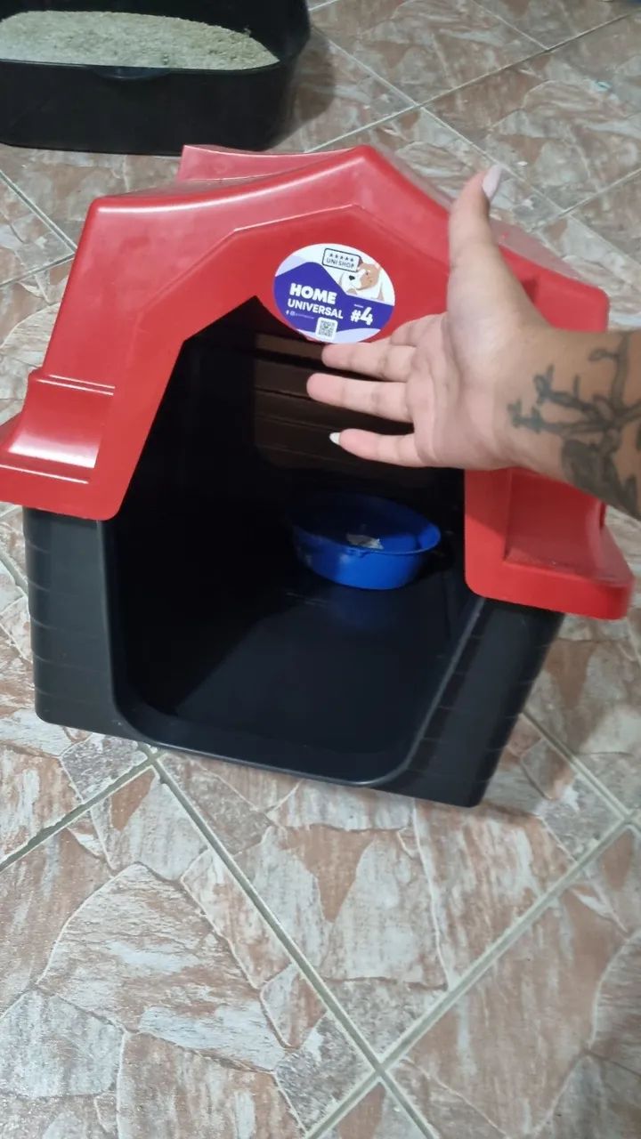 Casinha pet tamanho 4 cachorros, gatos - Foto 4