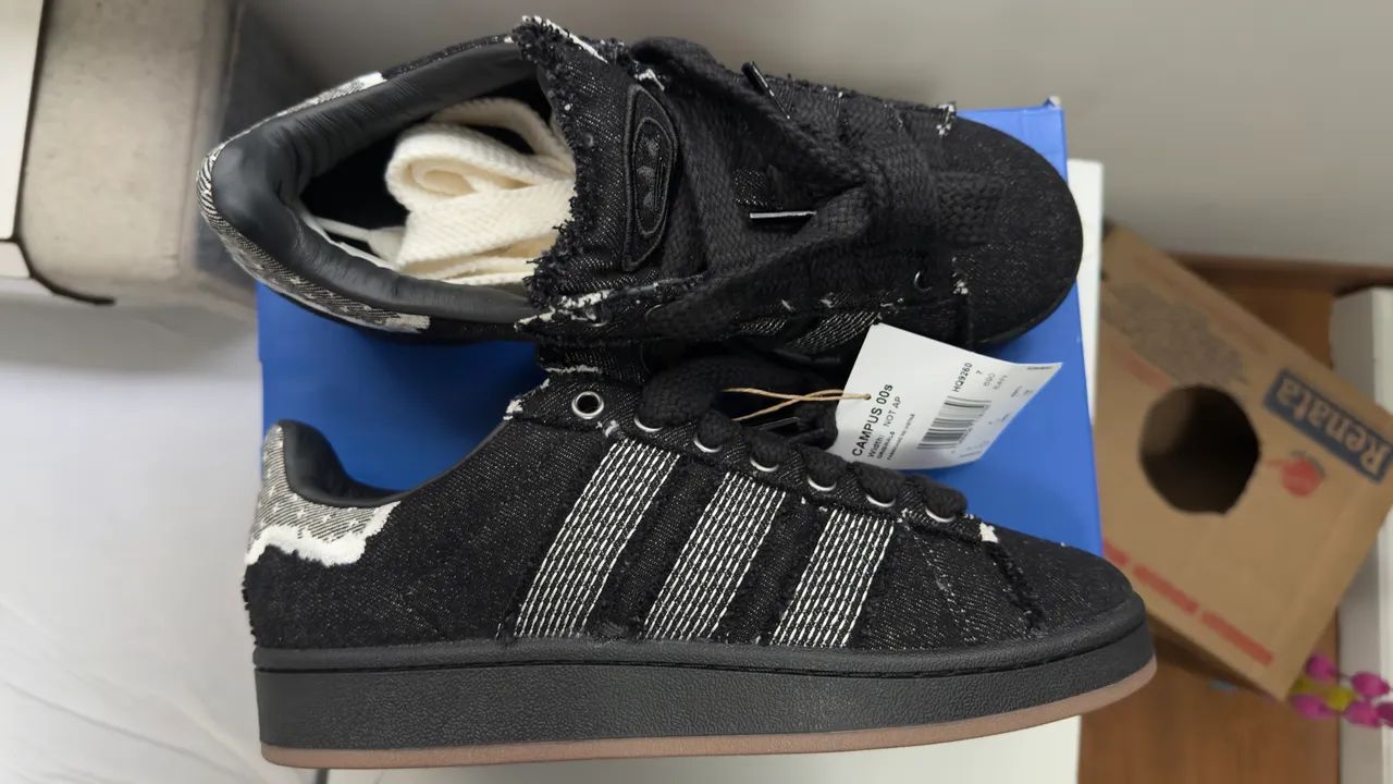 ADIDAS CAMPUS 00?s Preto/Core white/Gum - Foto 3