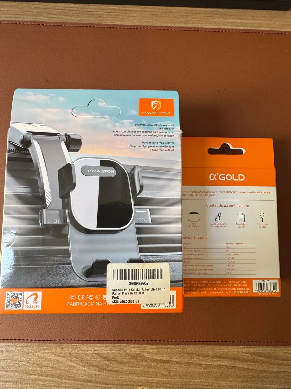 Kit suporte de celular para carro + caixinha de som  - Foto 2