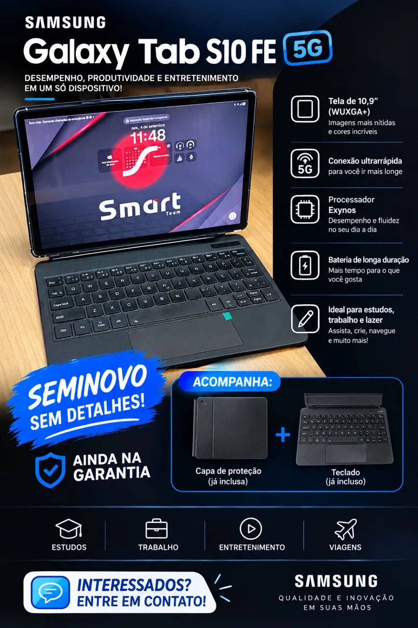 SAMSUNG GALAXY TAB S10 FE 5G 128GB