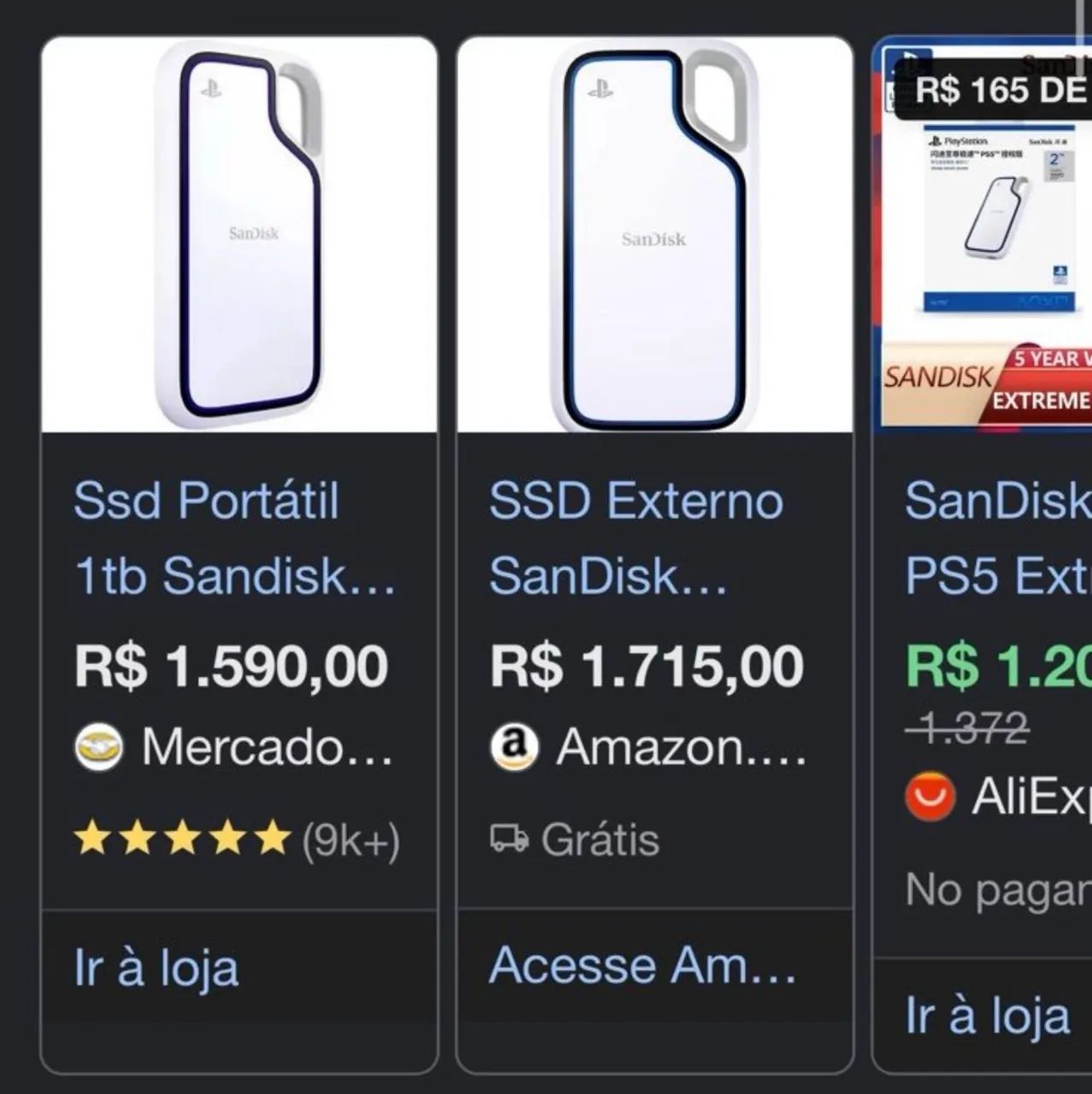 SSD Externo Sandisk Extreme 1TB PlayStation NOVO - Foto 5