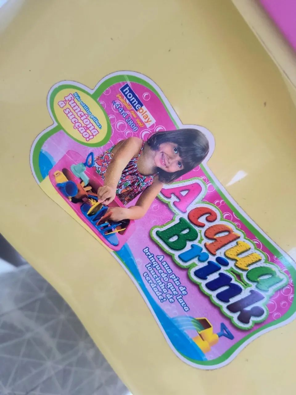 Pia brinquedo lava louça de verdade 