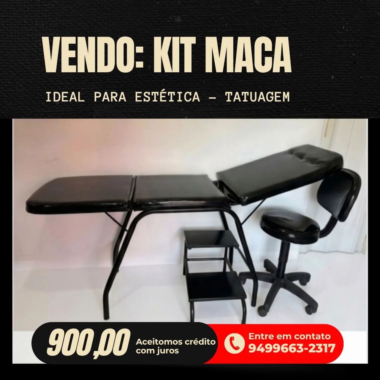 Kit Maca reclinável