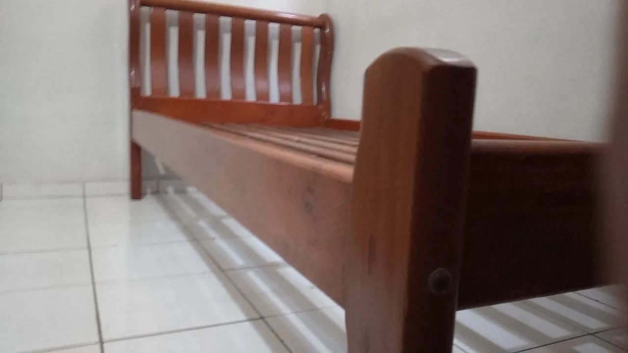 Cama solteiro madeira colonial - Foto 4