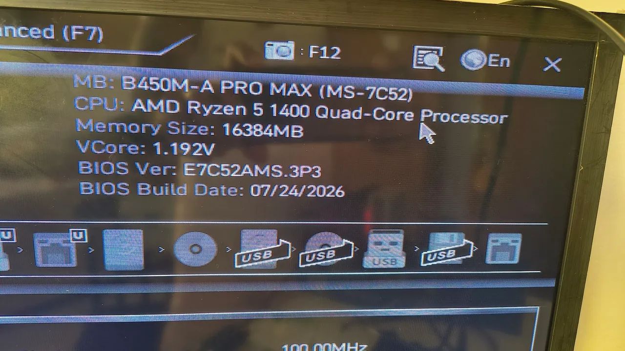 B450m-a pro Max msi am4 + Ryzen 5 1400 - Foto 2