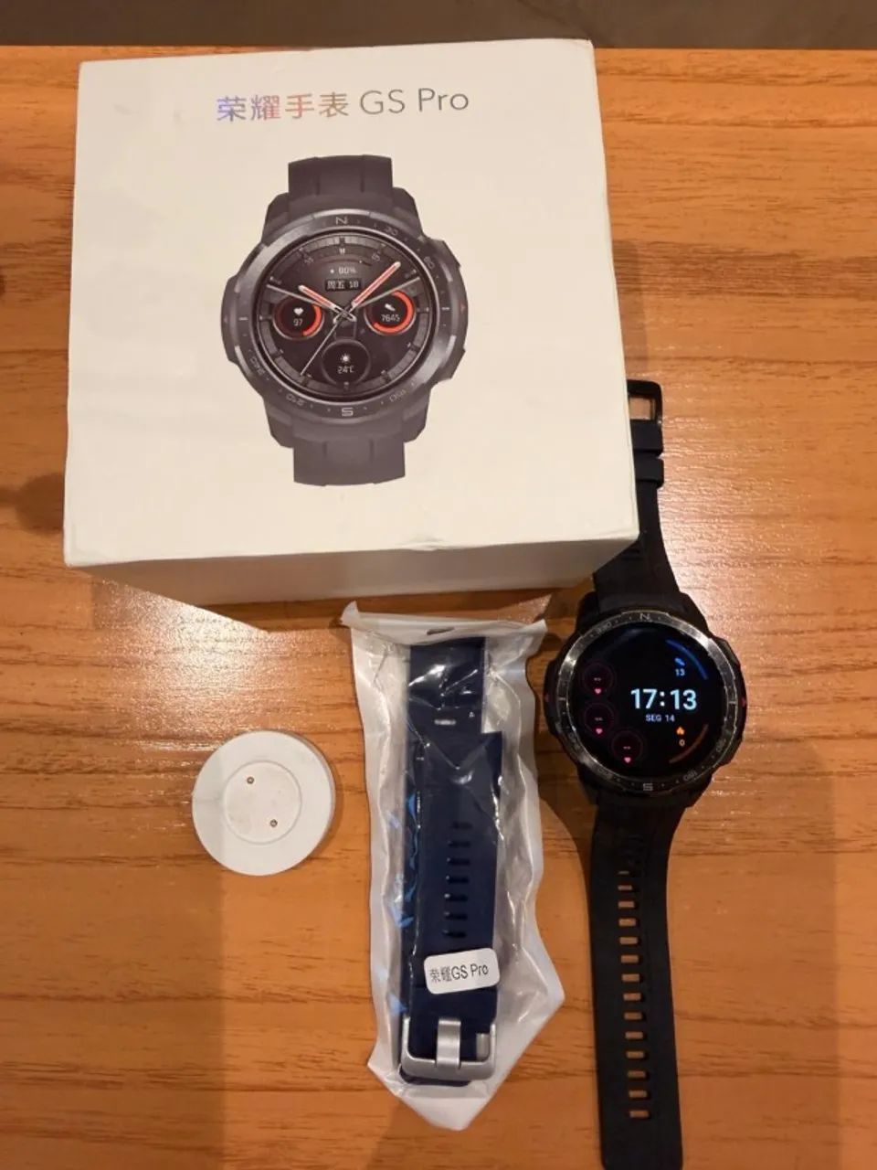 Smartwatch Honor Gs Pro Preto original - Resistente e Impecável (+ pulseira brinde)