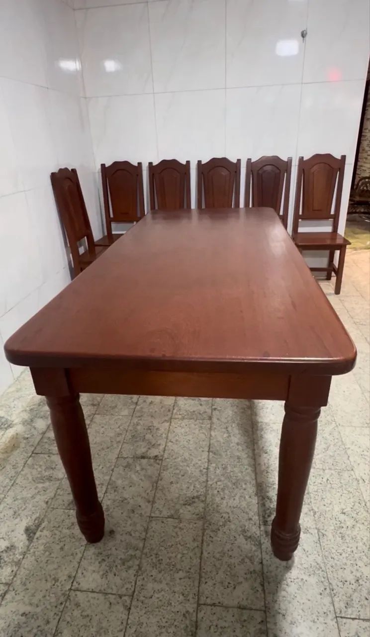 Mesa com cadeira - Madeira Massaranduba - Foto 3