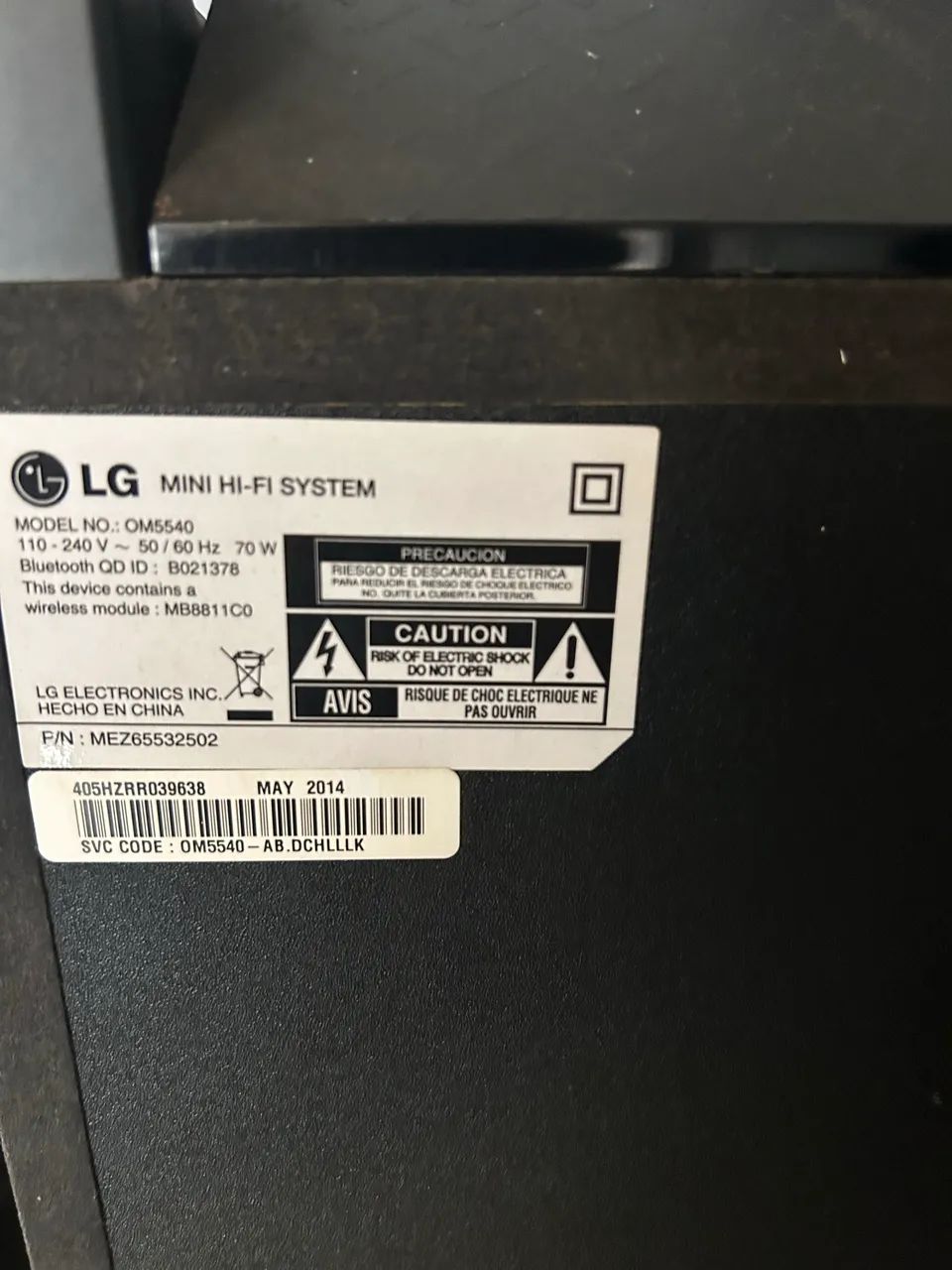Mini System LG XBOOM OM5540 original, extremamente conservado e funcionando perfeitamente. - Foto 3