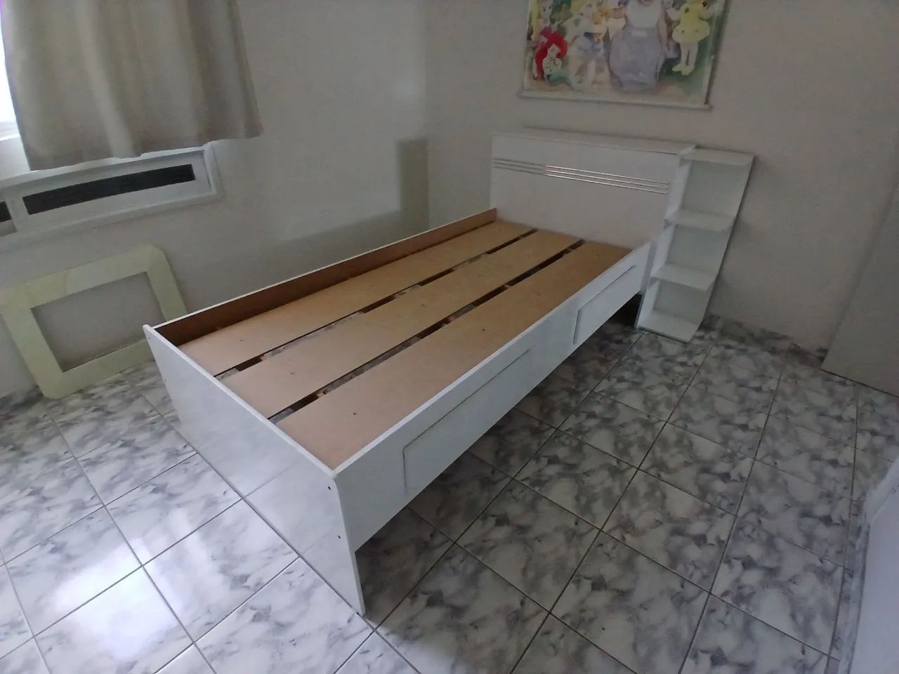 Cama Solteiro com Bau e 2 Gavetas