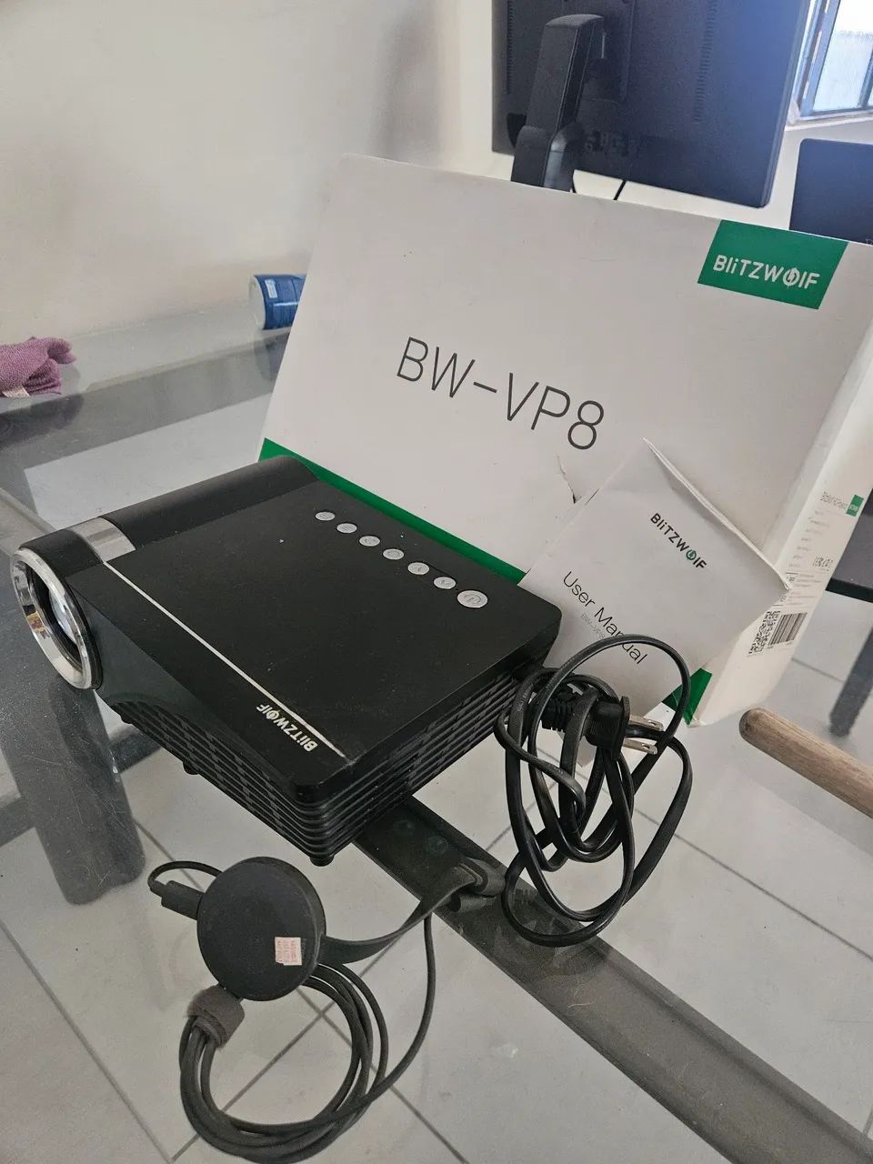 Projetor Blitz Wolf VP8 + Crome Cash  - Foto 3