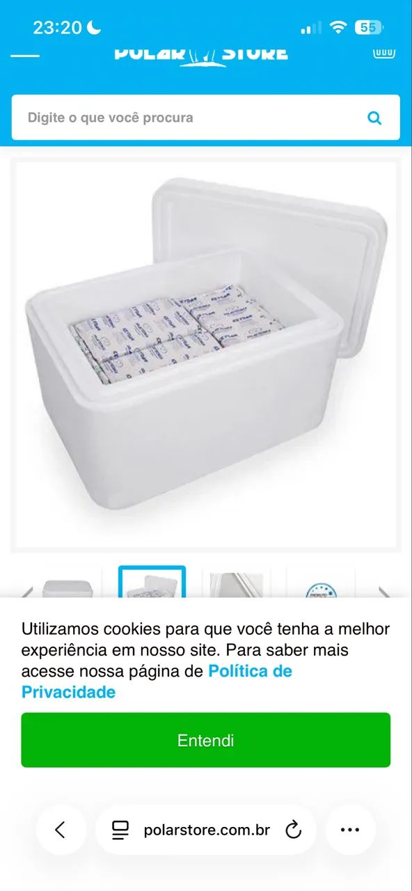 Caixa Térmica Parede Tripla feita em EPS Isopor 80 Litros - Foto 4