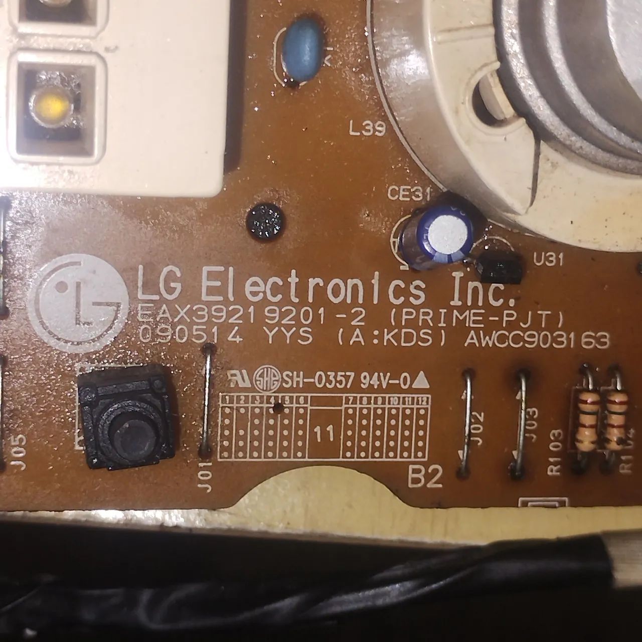Placa Interface da Lava e Seca LG WD 1403 - Foto 4