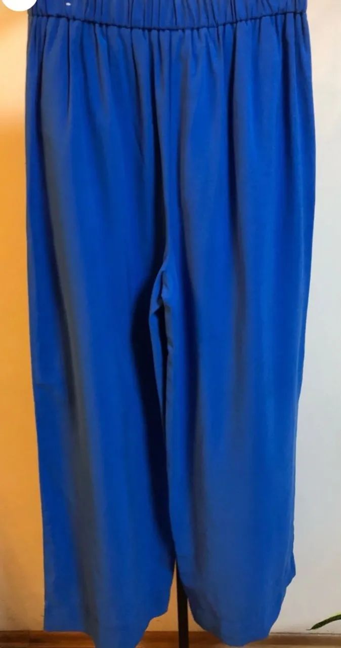calça  azul cobalto alfaiataria - Foto 4