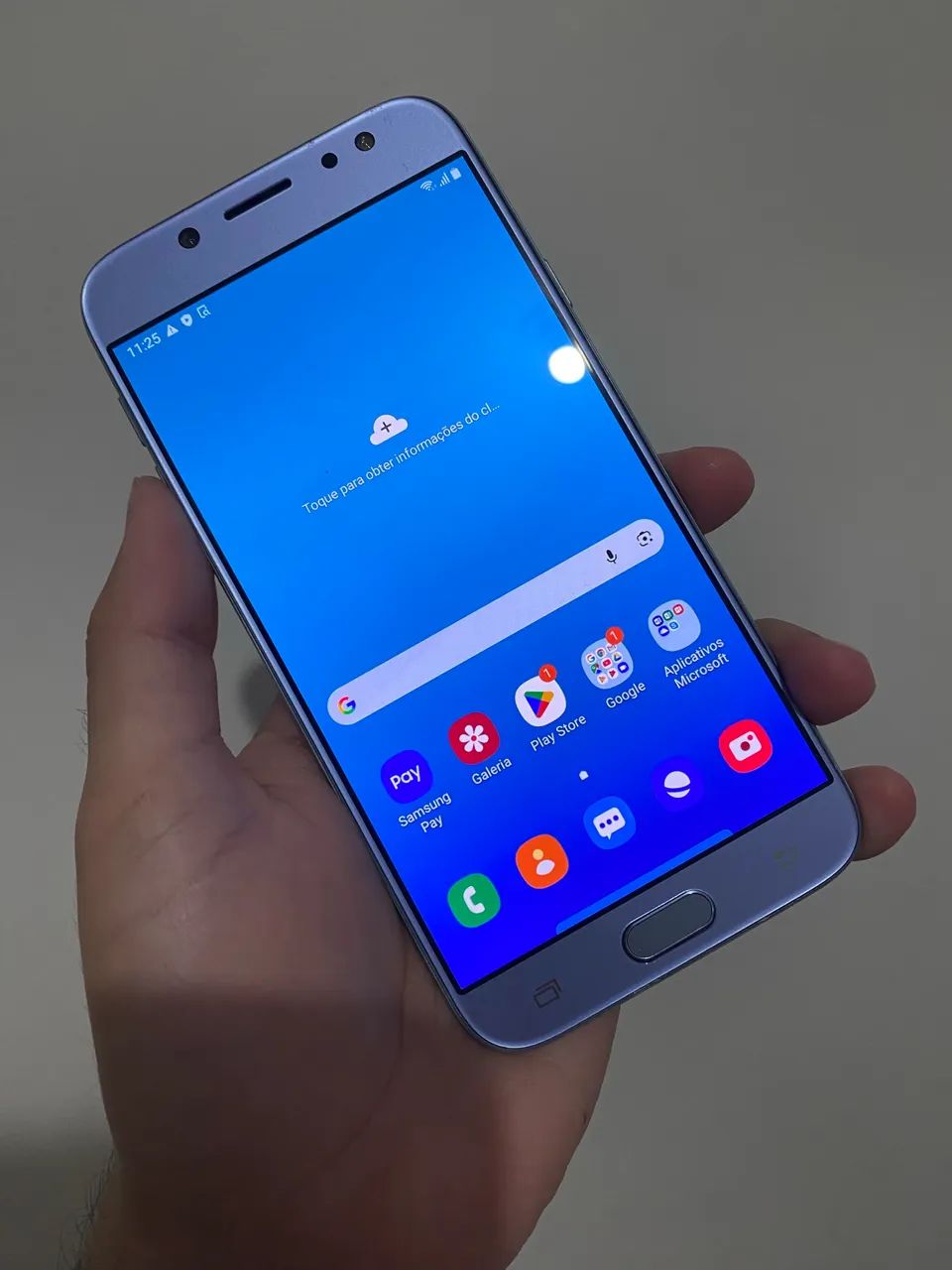 Samsung Galaxy J7 Pró Tela nova OLED + biometria + NFC