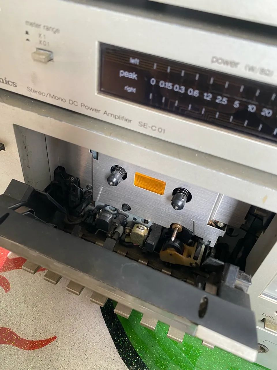 Conjunto Technics vintage ? amplificador, tuner e tape deck com defeito - Foto 3
