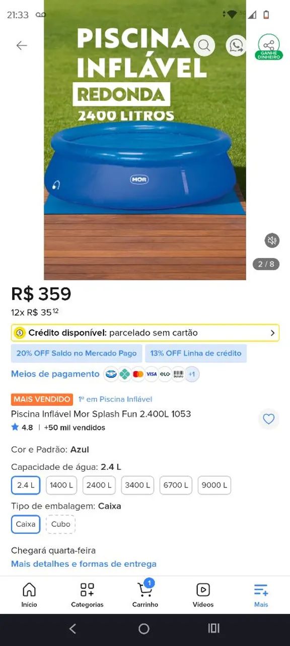 Piscina 2400L - Foto 2