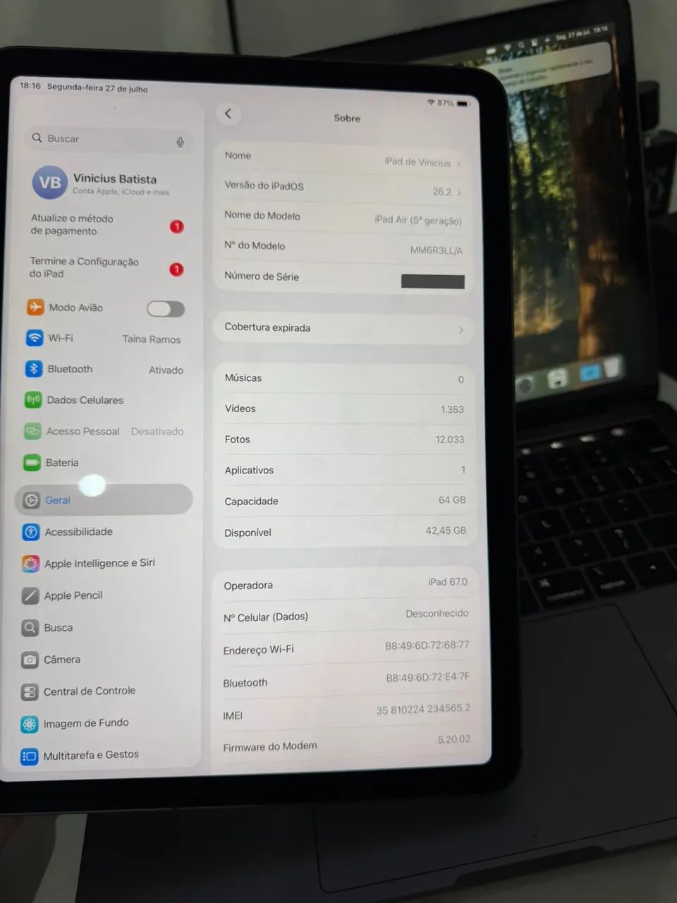 iPad Air 5ª Geração (Chip M1) 64GB Wi-Fi + Cellular - Foto 4