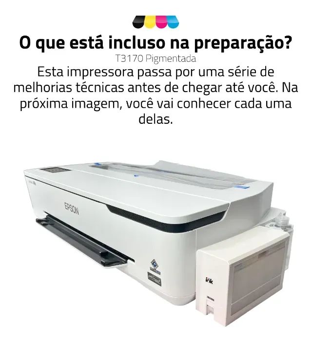 Impressora Plotter Epson T3170 A1 Com Bulk Ink 
