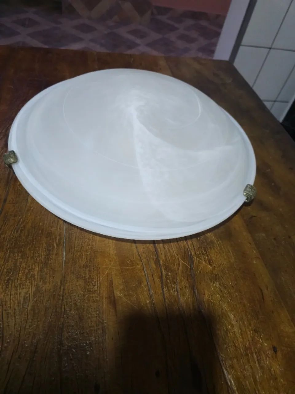 Lustre Luminaria Oval Trabalhado Para Salas E Quartos - Foto 2
