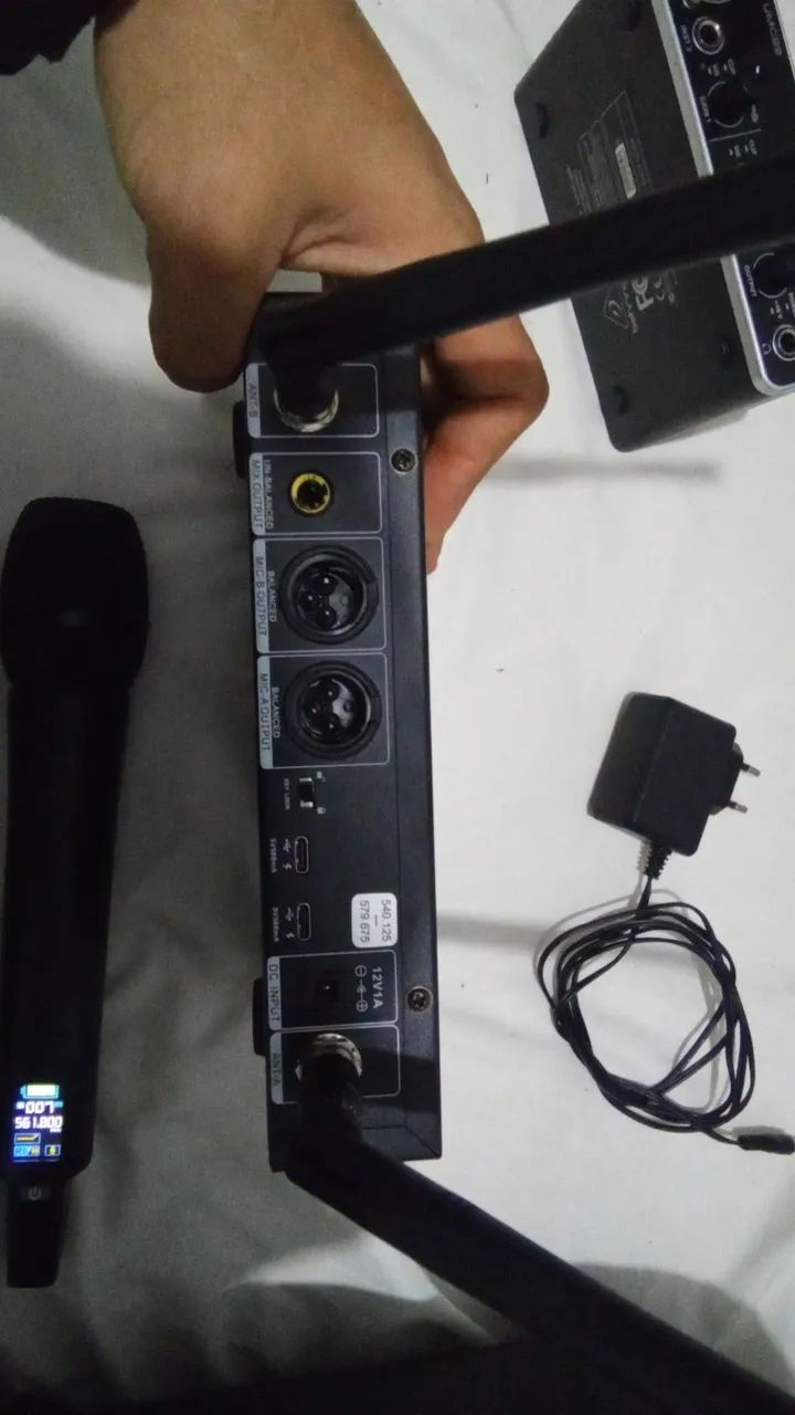Microfone Dylan Qs5 duplo bastão  - Foto 3