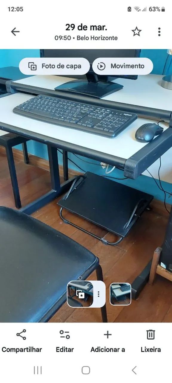 MESA PRA COMPUTADOR DOIS NÍVEIS 