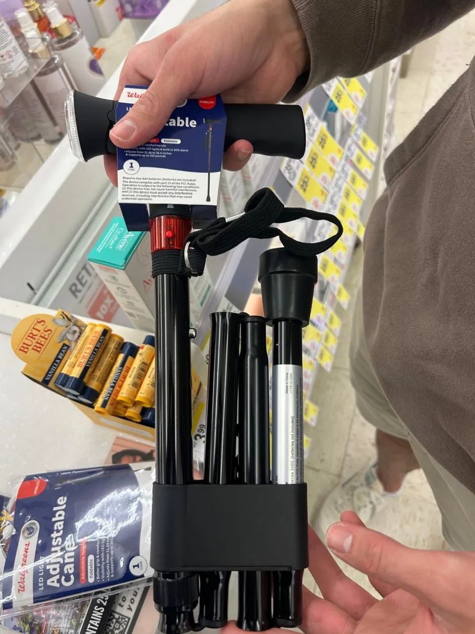 BENGALA COM LANTERNA 