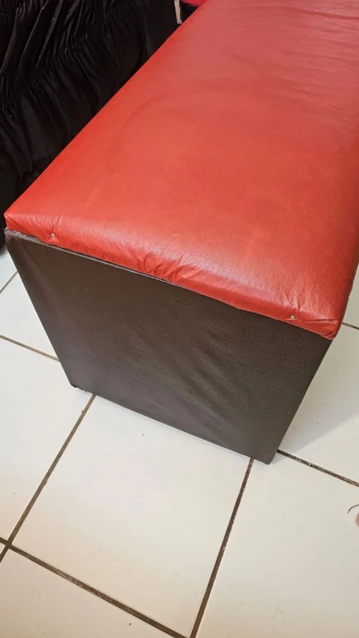 Puff baú vermelho - Foto 3