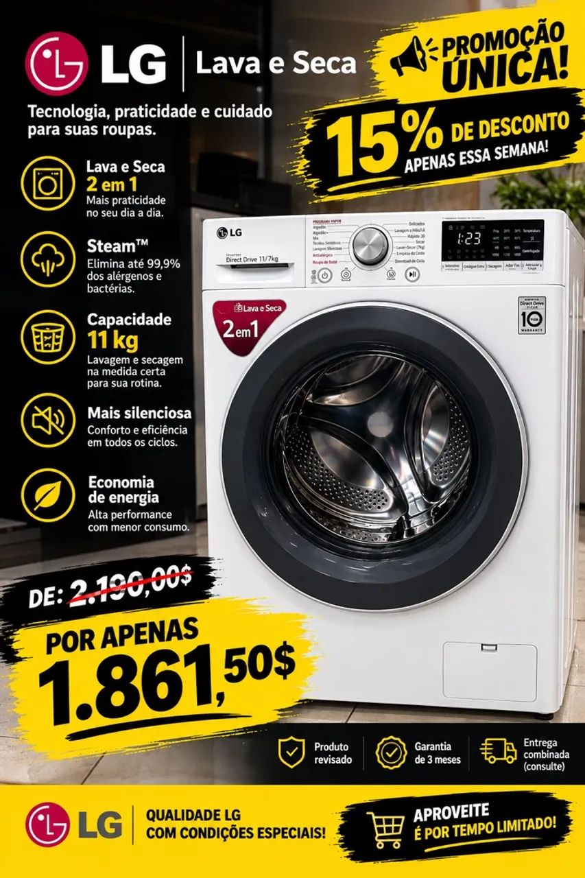 Lava e seca LG 