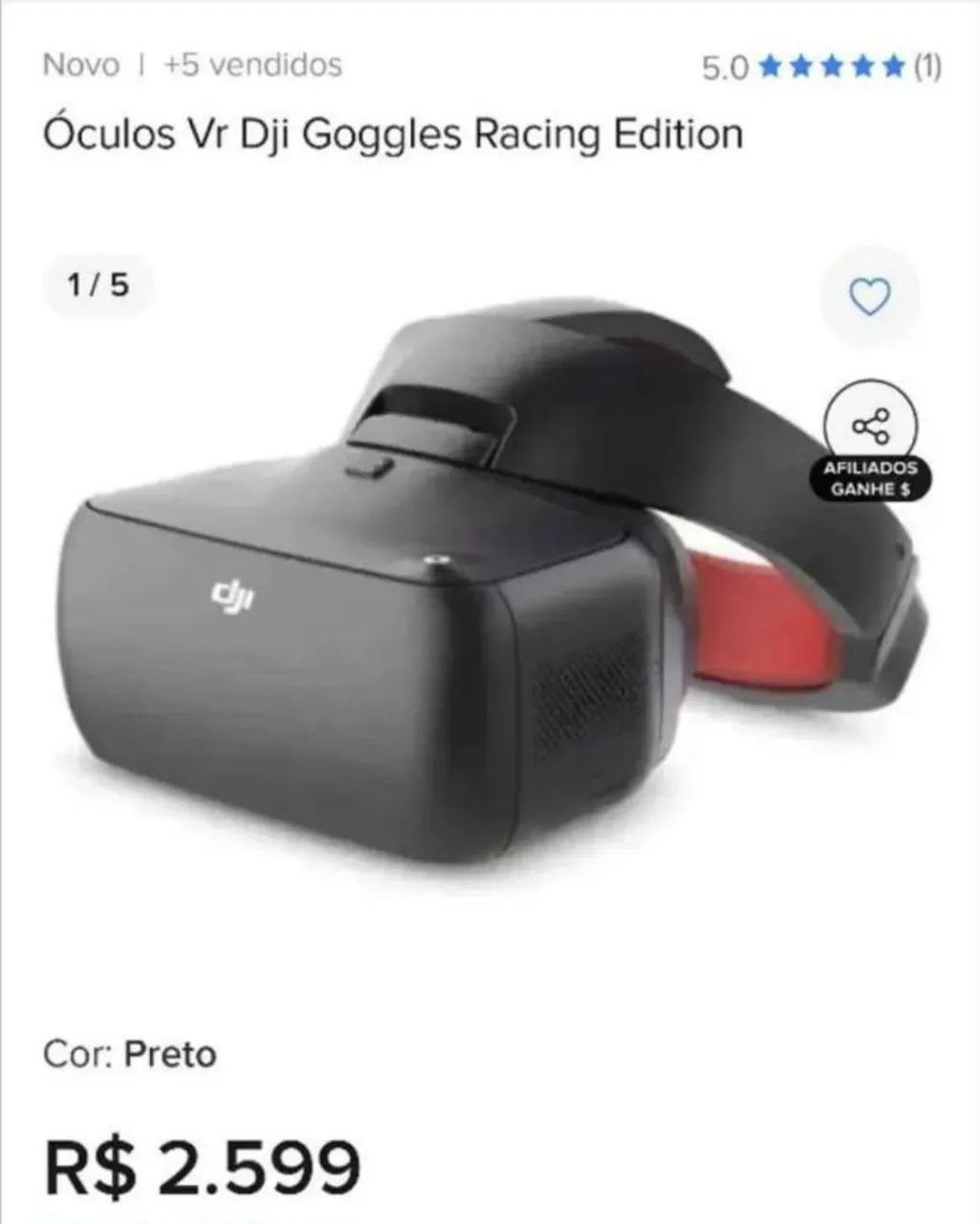 Óculos para Drone original Goggles dji racing editiong (br) - Foto 2