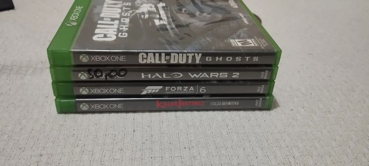 Kit com 4 jogos xbox one 