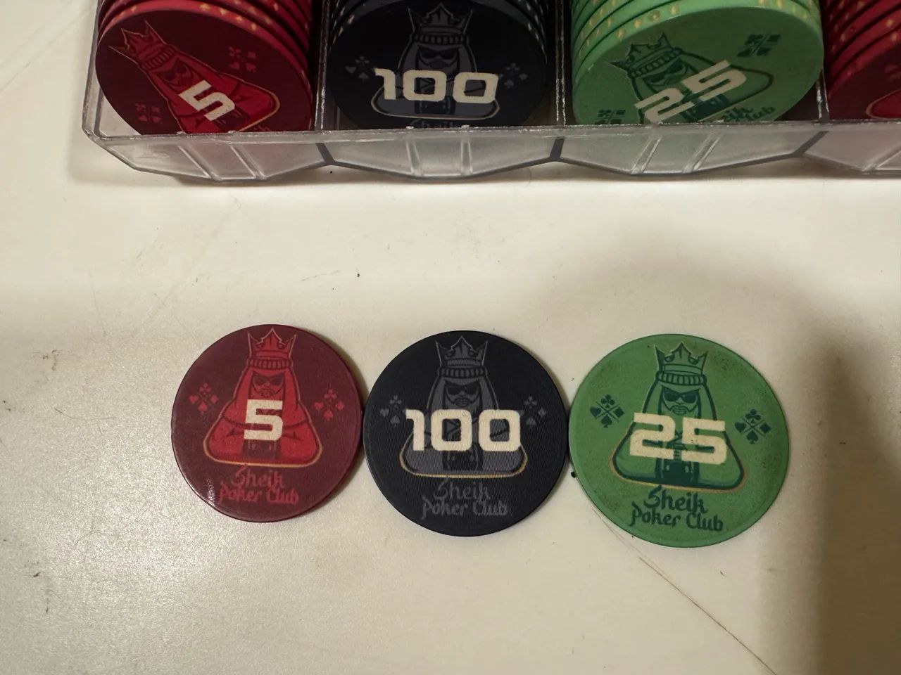 Fichas de poker originais 