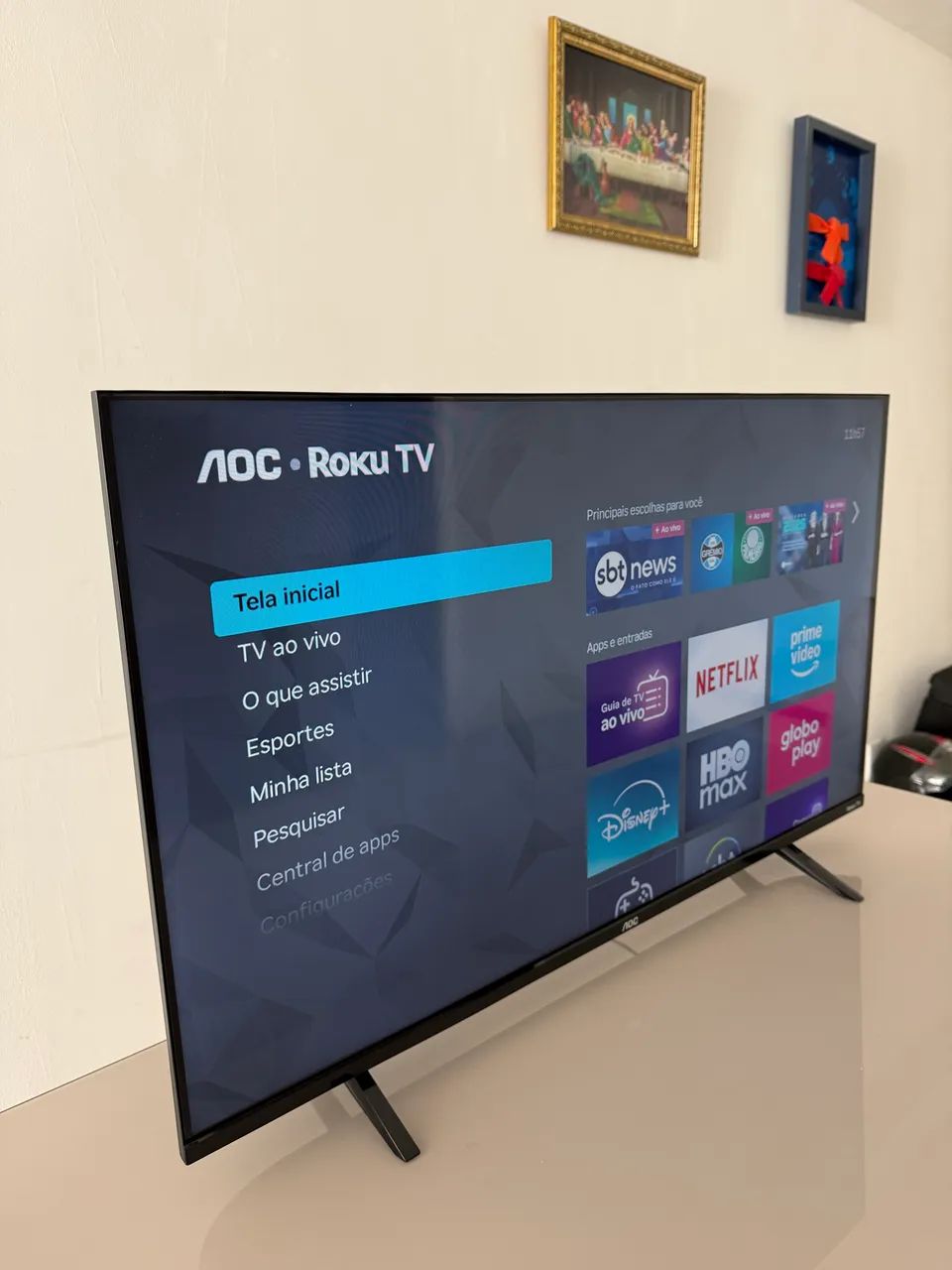 Smart TV LED AOC 40 Polegadas Full HD Roku - Foto 2