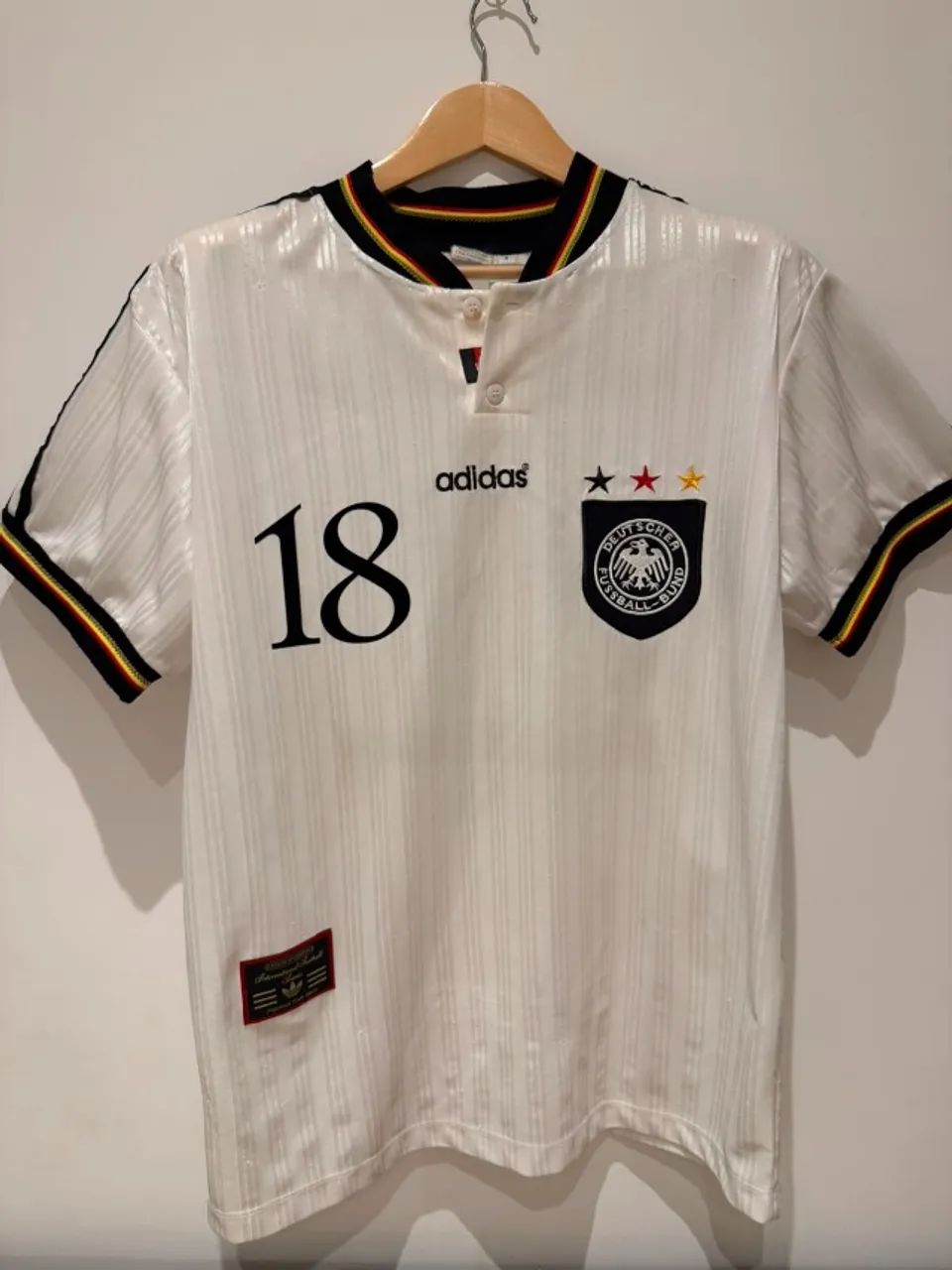 Camisa Seleção da  Alemanha 1996 - #18 Klinsmann 