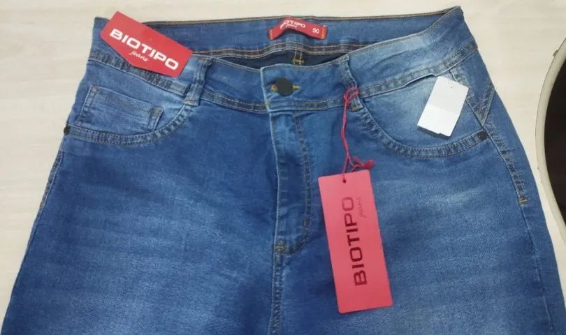 Calça Jeans Feminina Plus Size Biotipo Tam. 50 - Foto 3