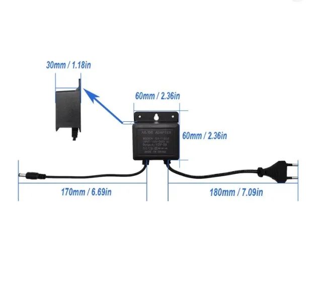 Fonte De Energia 12v 2a Bivolt 110/240v P/ Câmera E Outros - Foto 4